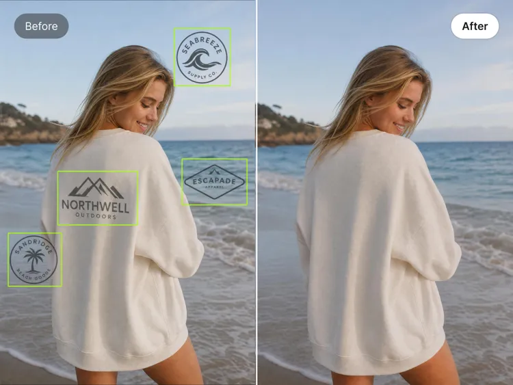 Remove Logos Icon Logo Remover: Erase Logos from Images Free | Wink