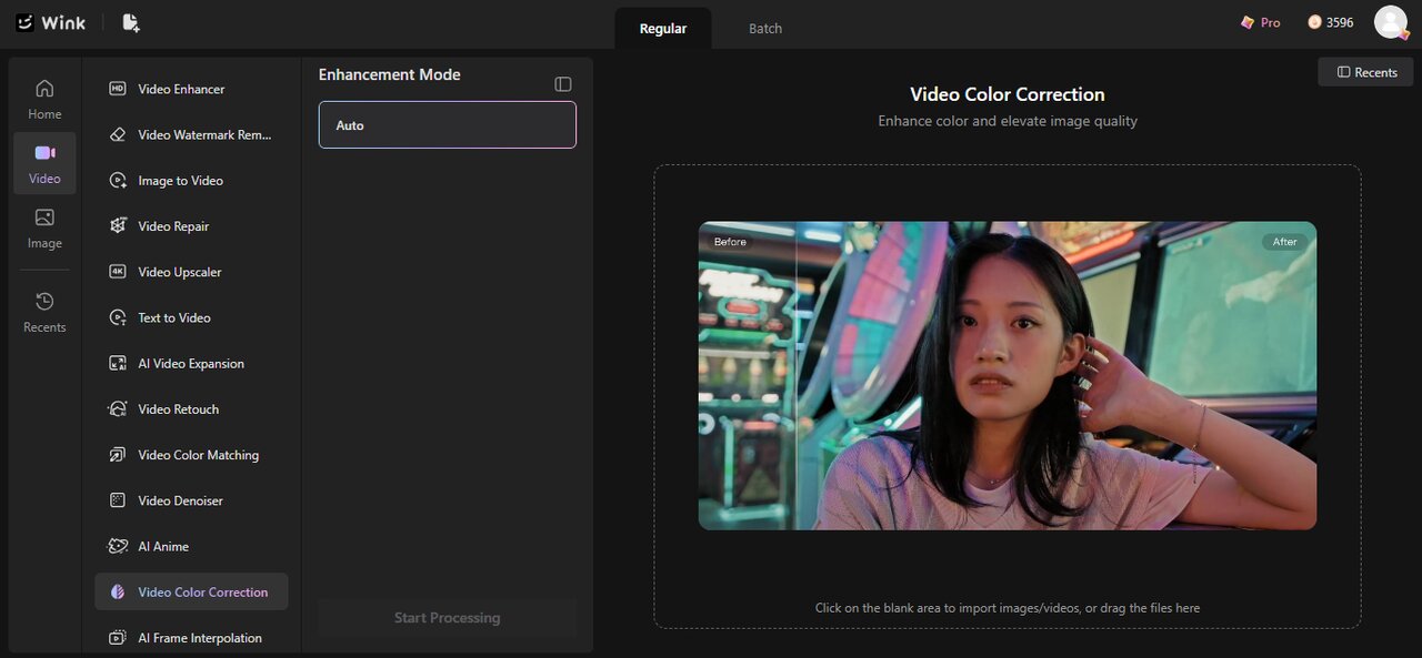 Wink Color How to Fix Pixelated Video & Restore Clear Video Quality Quickly | Wink