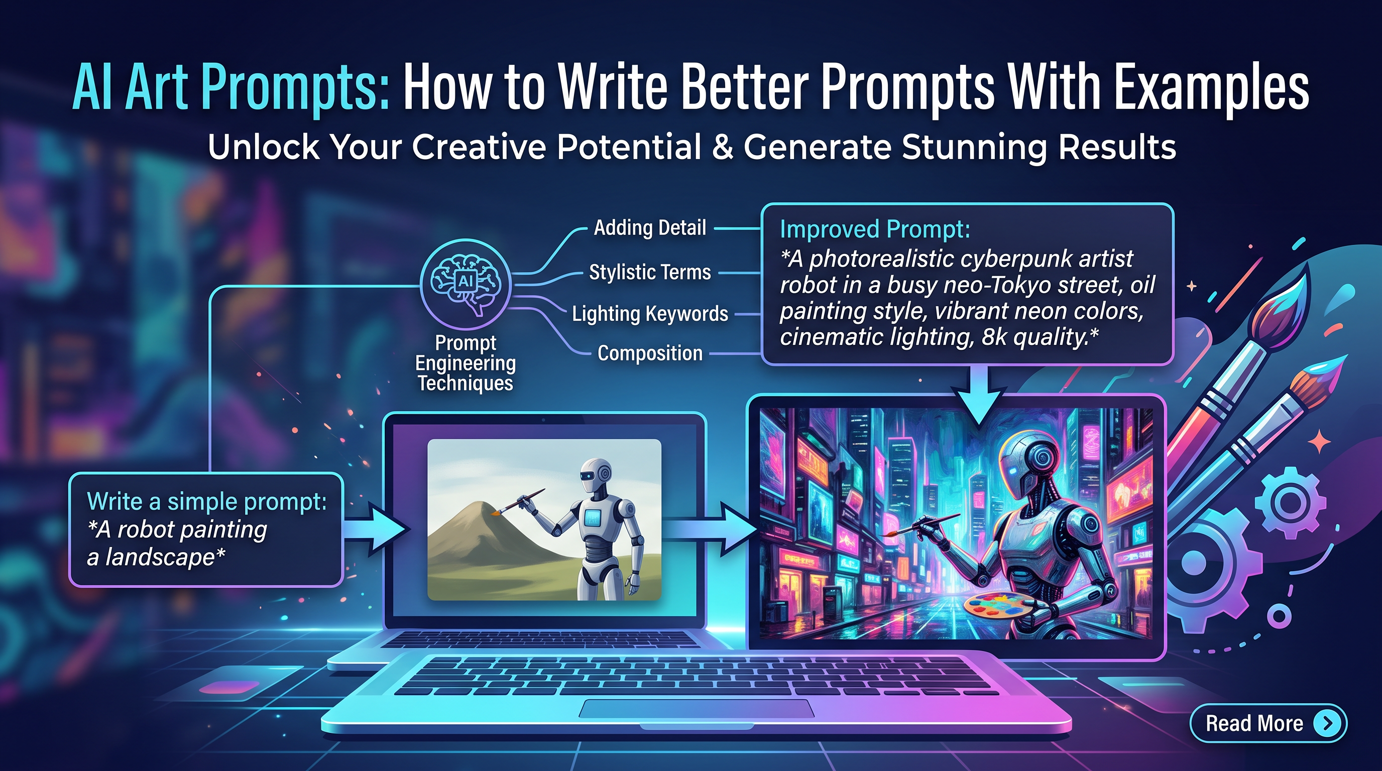 AI Art Prompts: Prompt Formulas, Tips, and Realistic Examples | Wink