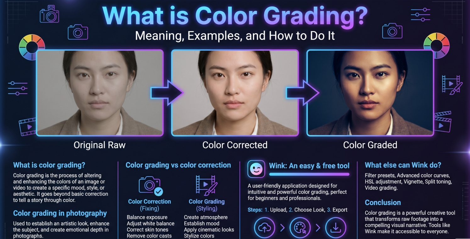What is Color Grading? A Simple Guide for Your Photos | Wink